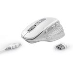 Ratón Trust Ozaa Ergonómico Recargable Wireless White