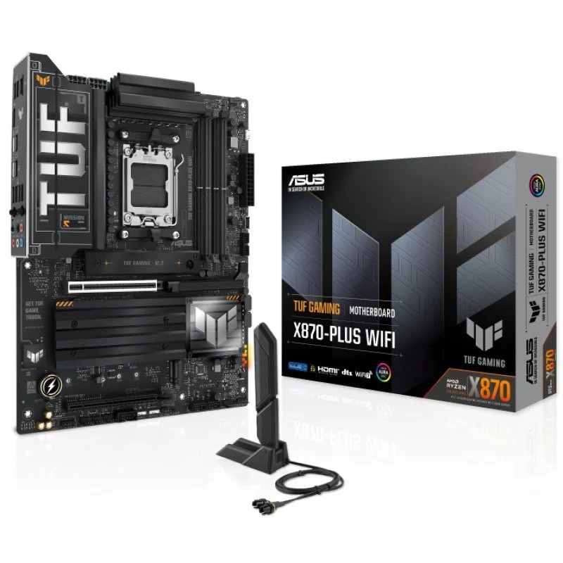 Placa Base ASUS Tuf Gaming X870-PLUS WiFi ATX AM5 4XDDR5 USB-C HDMI