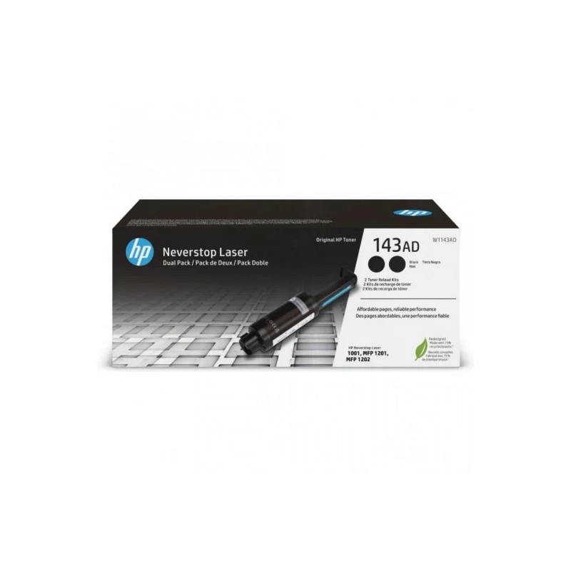 Kit de Recarga Toner HP 143AD Pack 2 Kit de Recarga Toner HP 143AD Pack 2