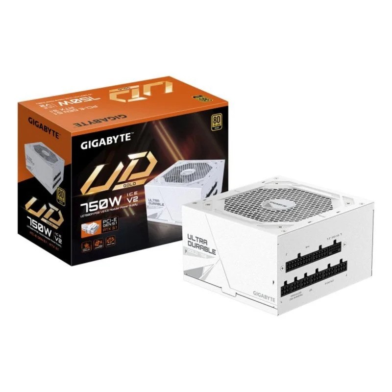 Fuente de Alimentación Gigabyte Ud 750W PG5 80+ Modular ATX Gold White