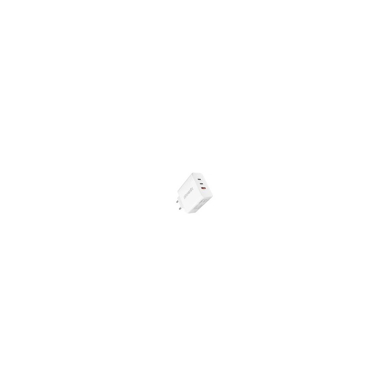 Cargador de Pared Phoenix Gan 2XUSB-C X1USB-A 65W White