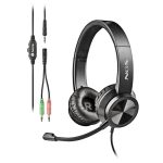 Auriculares + Micrófono NGS MSX11PRO Jack 3.5MM Black + Adaptador Doble Jack
