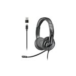 Auriculares + Micrófono NGS VOX605USBC Usb-a/C Black