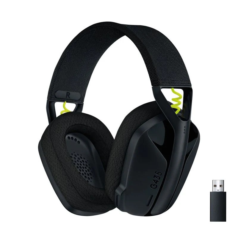 Auriculares + Micrófono Gaming Logitech G435 Bluetooth Lightspeed Black