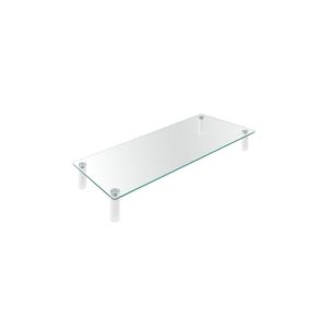 Soporte TooQ Sobremesa Elevador para Monitor/Notebook Cristal 20KG Black