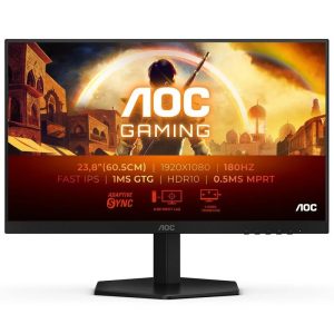 Monitor Gaming AOC 24 FHD IPS 180HZ HDMI DisplayPort Black