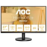 Monitor Profesional AOC 27 4K Ergonómico Multimedia HDMI DisplayPort Black
