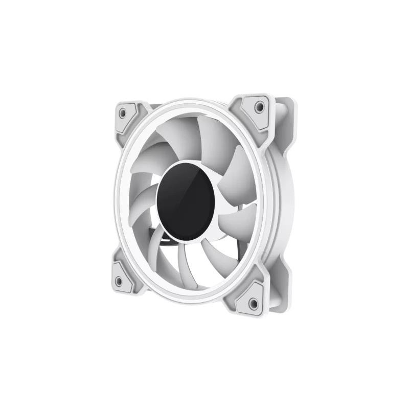 Ventilador GM 12CM Adicional Gaming Chasis ARGB Dual Infinity Silenc White