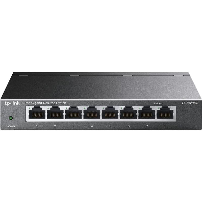 Switch TP-Link Gigabit 8 Puertos Desktop Duplex TL-SG108S