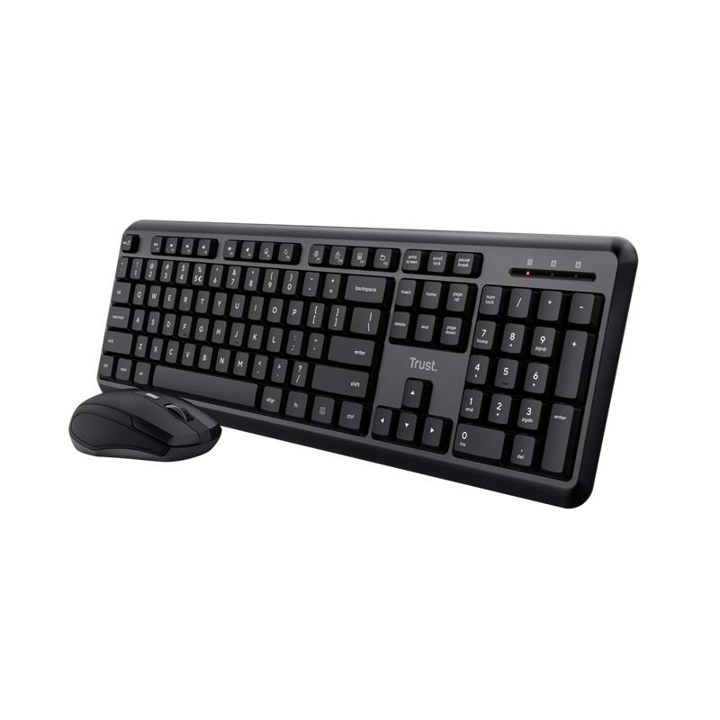Teclado + Ratón Trust TKM-360 Wireless Silent Black