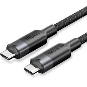Cable USB-C 3.2 Vention Tipo USB-C/M - USB-C/M 5A 2M 100W 10GBPS Black