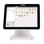 TPV AVPOS K5000 Plus 15 Aluminio Intel I7/8GB/128GB/LAN 1000/WiFi/Multim 3YR Gar/2ªPANTALLA/W11Pro White