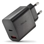 Cargador de Pared NGS Era Gan USB-C/Usb-a 20W Black