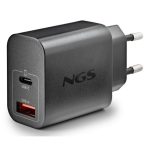 Cargador de Pared NGS Era Gan USB-C/Usb-a 30W Black