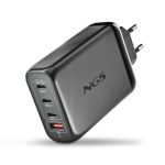Cargador de Portátil NGS Bud Gan 3XUSB-C/Usb-a 140W Black