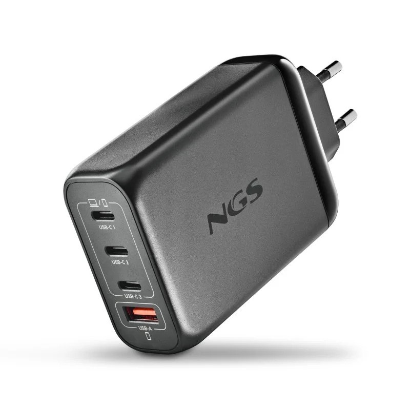Cargador de Portátil NGS Bud Gan 3XUSB-C/Usb-a 140W Black