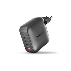 Cargador de Portátil NGS Bud Gan 3XUSB-C/Usb-a 165W Black