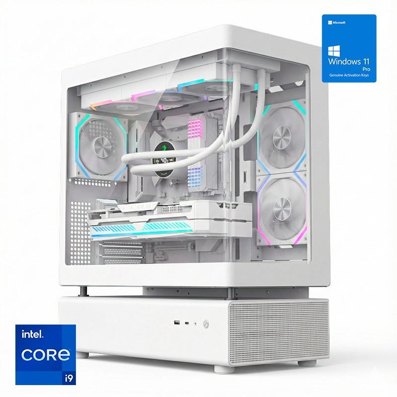 Ordenador Gaming N80 White RGB I9 14900K/32G DDR5/SSD1TB NVMe/WiFi/Ref.Liq/800W/W11Pro