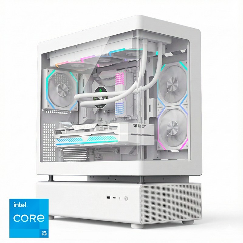 Ordenador Gaming N80 White RGB I5 14600K/32 DDR5/1TB NVMe/WiFi/Ref.Liq/800W