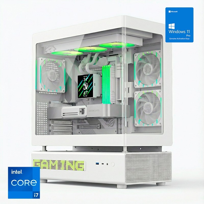 Ordenador Gaming N90 White RGB I7 14700K/32 DDR5/2TB NVMe/Ref.Liq/1050W/W11Pro