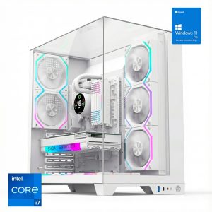 Ordenador Gaming Infinity Pro White RGB I7 14700K/32GB/SSD1TB NVMe/R.liq/800W/W11Pro