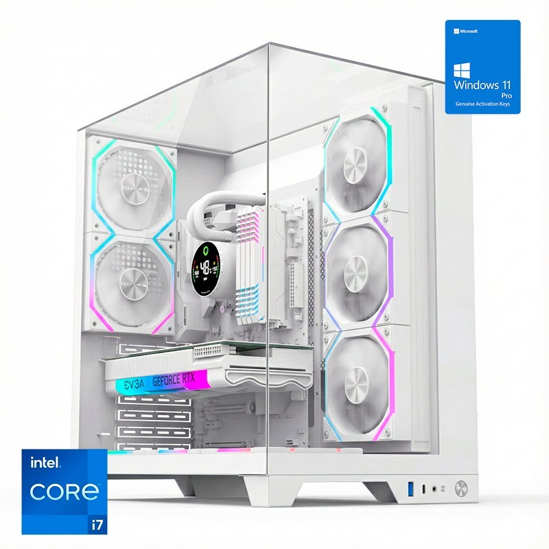 Ordenador Gaming Infinity Pro White RGB I7 14700K/32GB/SSD1TB NVMe/R.liq/800W/W11Pro