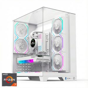 Ordenador Gaming Infinity Pro White RGB R7 9800X3D/32GB DDR5/SSD1TB NVMe/WiFi/R.liq/800W