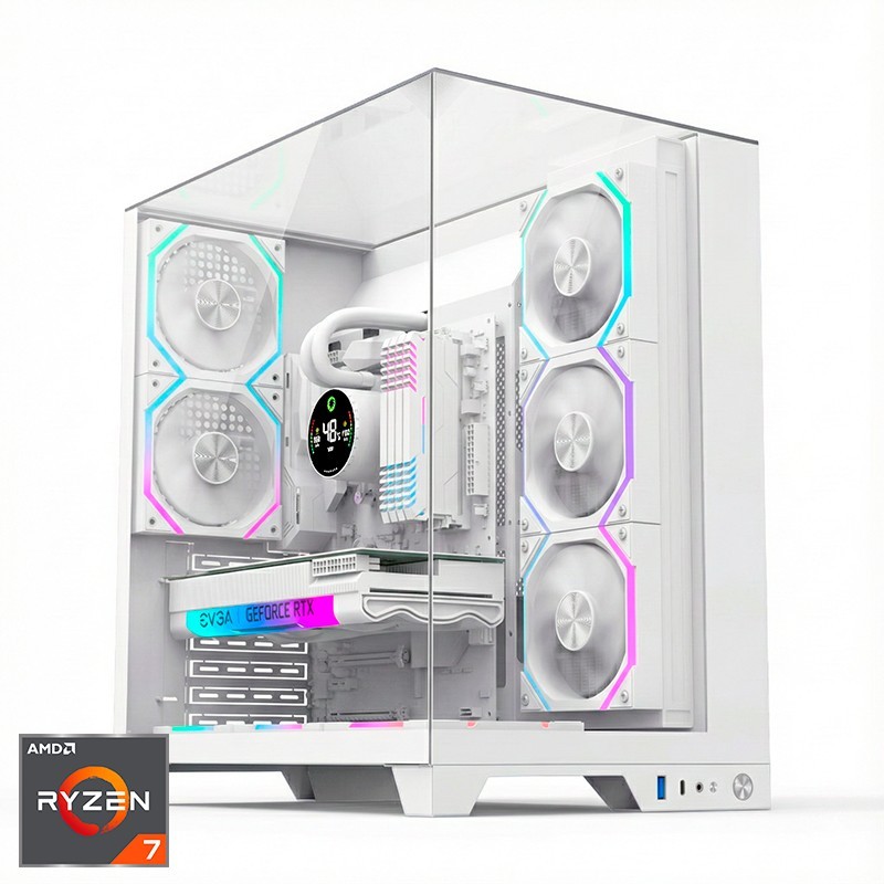 Ordenador Gaming Infinity Pro White RGB R7 9800X3D/32GB DDR5/SSD1TB NVMe/WiFi/R.liq/800W