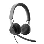 Auriculares + Micrófono Logitech Zone Wired USB-C / Usb-a Black