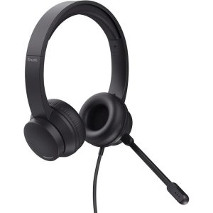 Auriculares + Micrófono Trust Ayda Headset PC AUX Black