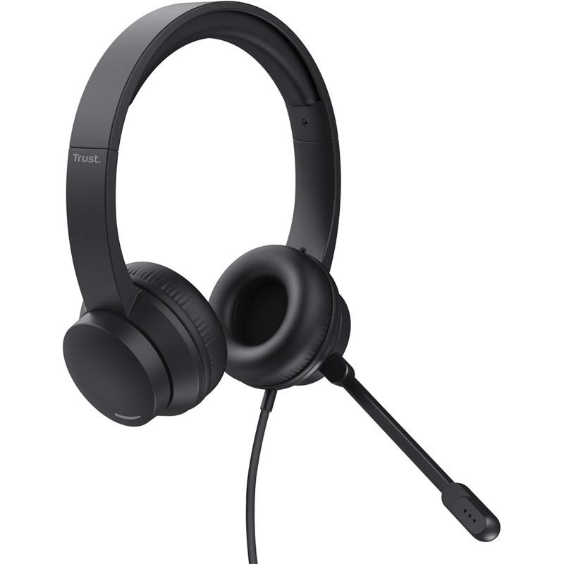 Auriculares + Micrófono Trust Ayda Headset PC AUX Black