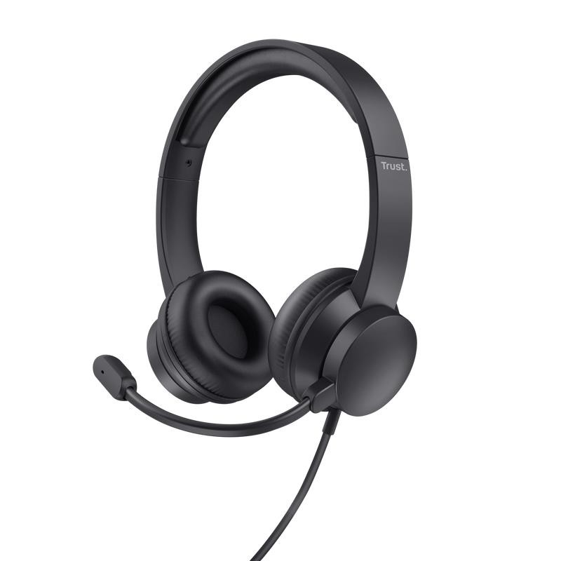 Auriculares + Micrófono Trust Ayda Headset PC USB Black