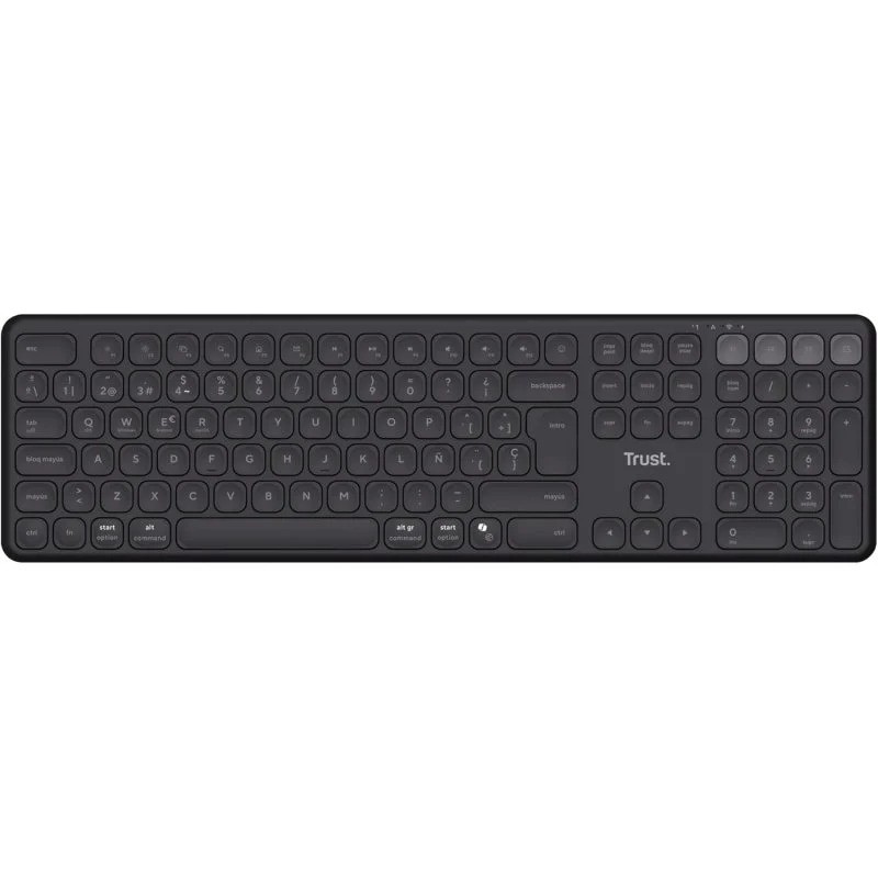 Teclado Trust Vaiya Recargable Wireless Bluetooth Black Teclado Trust Vaiya Recargable Wireless Bluetooth Black