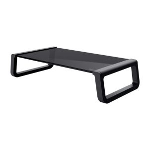 Soporte Sobremesa Trust Monta TV/Monitor Cristal Ergonomic Black
