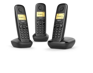 Pack Teléfono Gigaset A170 Trio Black
