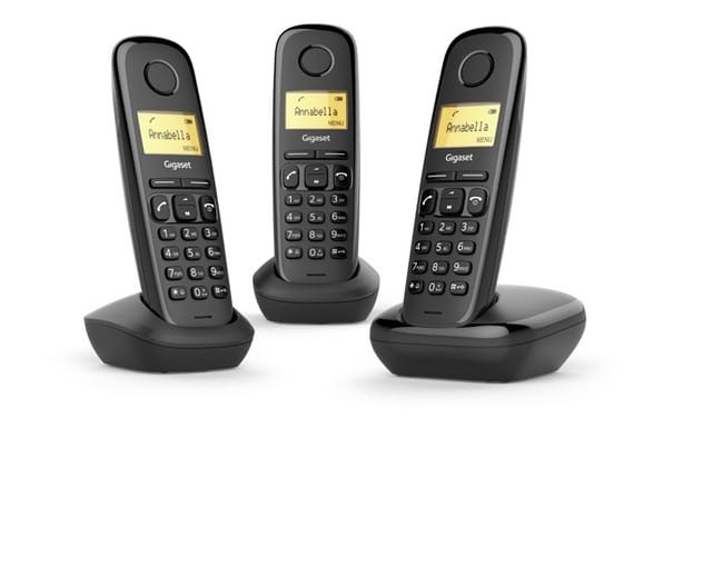 Pack Teléfono Gigaset A170 Trio Black