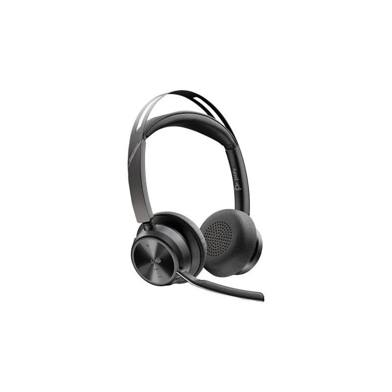 Auricular + Micrófono Poly Voyager Focus 2 Wireless BT Teams + Base de Carga