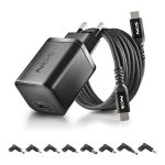 Cargador de Portátil HP NGS Bud Gan USB-C 65W 8 Conectores + Cable 1.5M USB-C Black