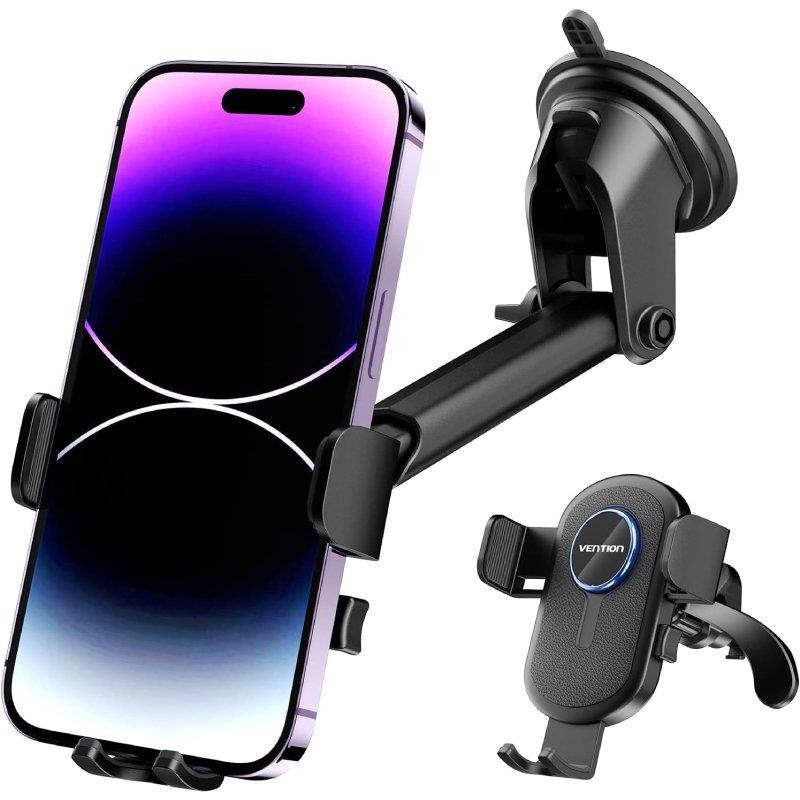Soporte Vention KCVB0 Coche para Smartphone 4.7-7.2 Ventosa Black Soporte Vention KCVB0 Coche para Smartphone 4.7-7.2 Ventosa Black