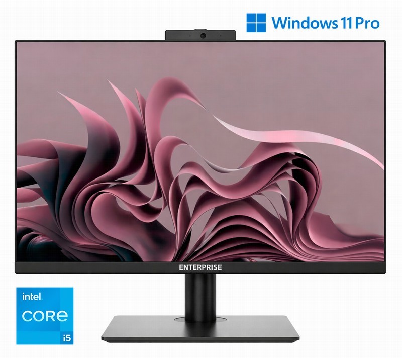 Ordenador Enterprise AIO Doha 24 I5 14400/8GB DDR5/SSD500GB/WiFi/Webcam/Ergo/3Y/W11Pro Black