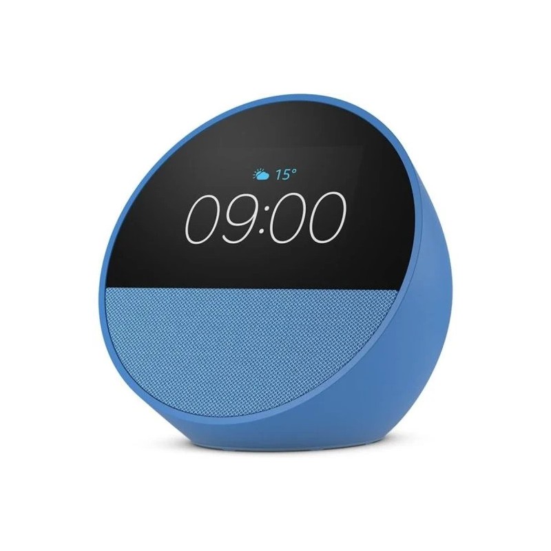 Despertador Inteligente Amazon Echo Spot Alexa Musica Alarma Blue