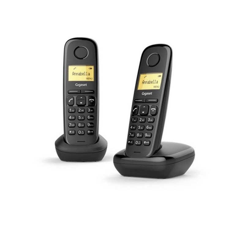 Teléfono Gigaset A170 Black Duo