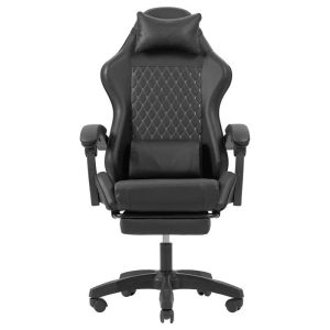 Silla Gaming Mars Gaming Mgc-x Ergonómico Reposapies Cuero Pu Black