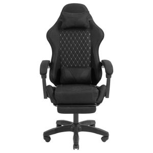 Silla Gaming Mars Gaming Mgc-x Ergonómico Reposapies Tela Black