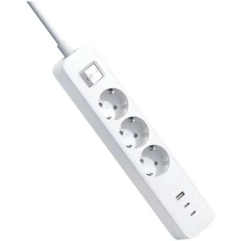Regleta Xiaomi Power Strip 3 Schukos USB/USB-C Proteccion 20W 1