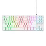 Teclado Trust Gxt 833W Thado Tkl Gaming USB RGB White