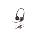Auricular + Micrófono Poly Blackwire 3220 Biaural Usb-a