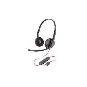 Auricular + Micrófono Poly Blackwire 3220 Biaural Usb-a