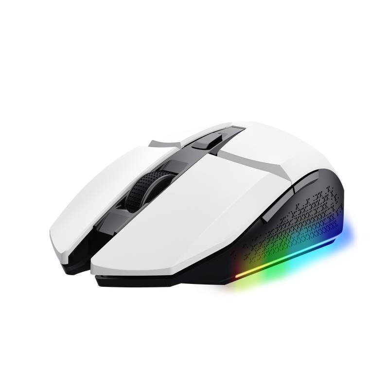 Ratón Trust Gaming Gxt 110 Felox RGB Wireless 4800DPI 6 Botones White