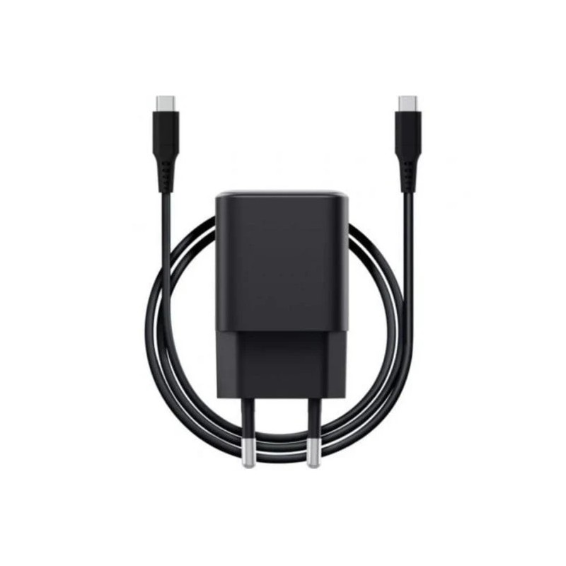Cargador Trust Maxo 2XUSB-C 65W + Cable USB-C 2M Black